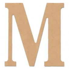 MPI Wood "M" Classic Font Letter, 5"   553730393